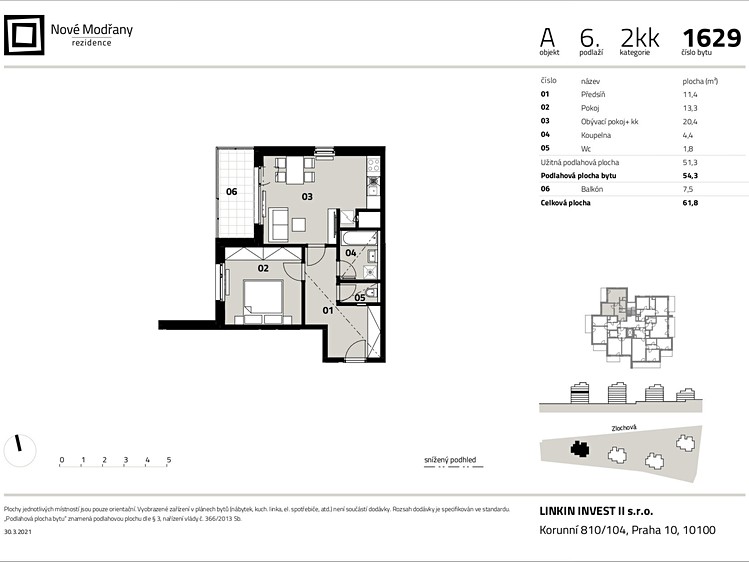 Квартира 2+kk на продаж, 58 м² (5 з 24)