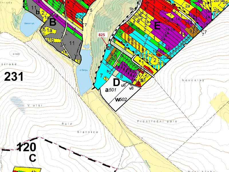 Dražba lesa 1364 m², Knínice – náhled fotky 3