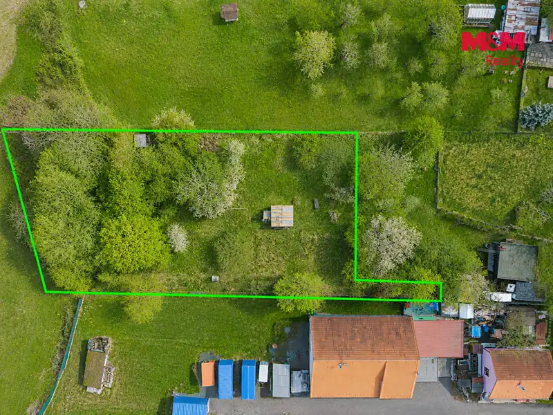Prodej stavebního pozemku 1727 m², Borovany – náhled fotky 3