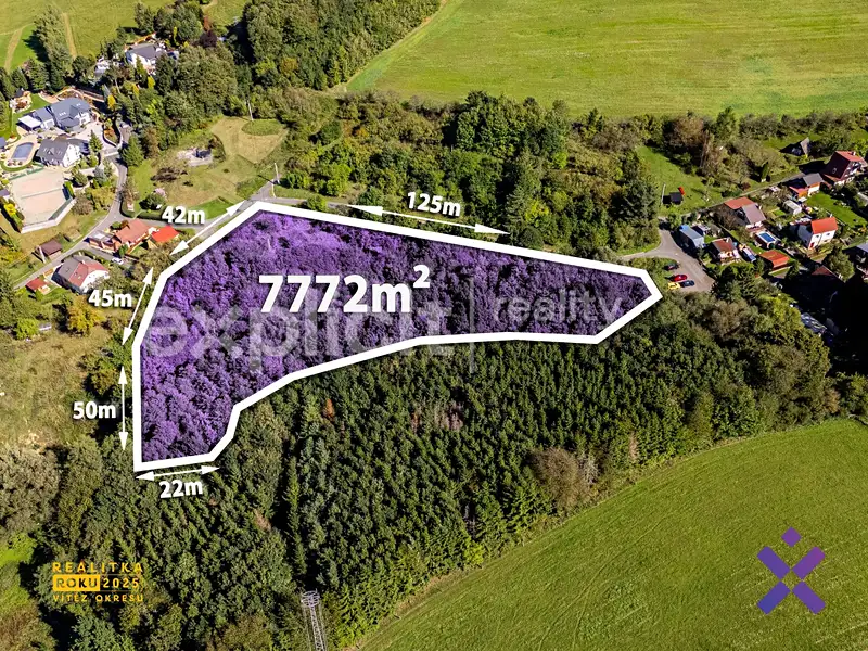 Prodej stavebního pozemku 7772 m², Slušovice – náhled fotky 2