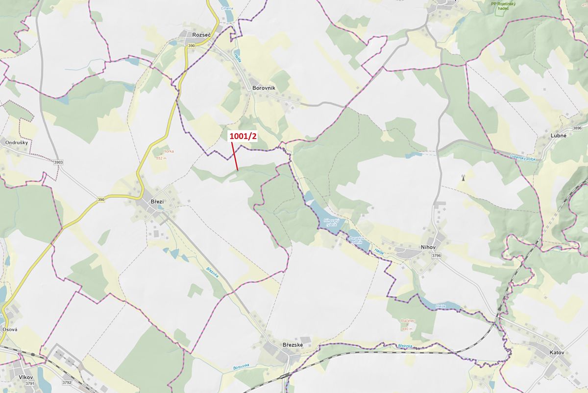 Dražba lesa 150 m², Březí nad Oslavou – fotka 1 z 3