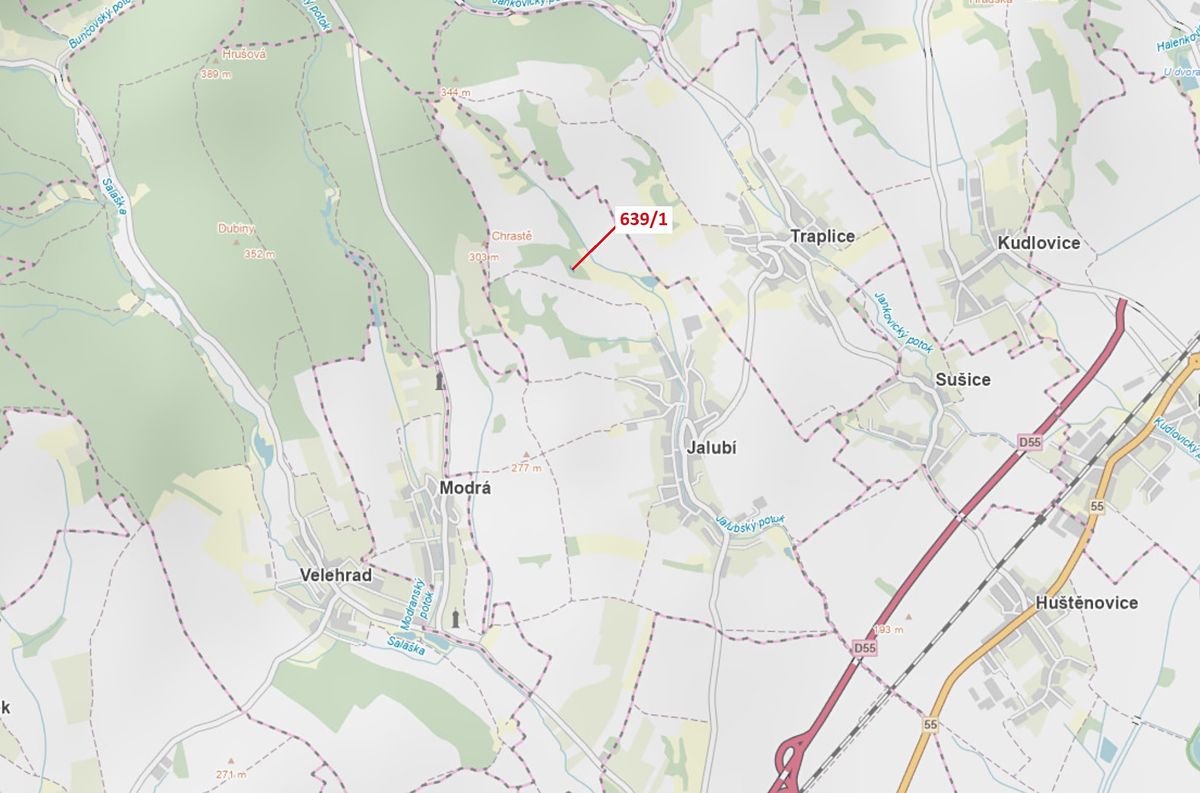 Dražba lesa 453 m², Jalubí – fotka 1 z 3
