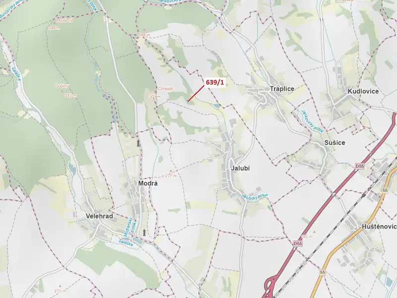 Dražba lesa 453 m², Jalubí – náhled fotky 1