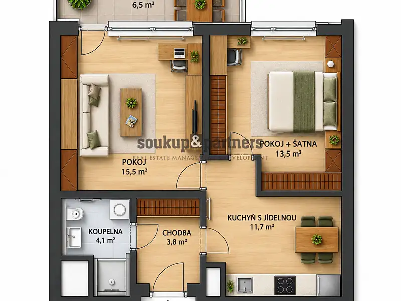 Prodej bytu 2+1 51 m², Praha – náhled fotky 2