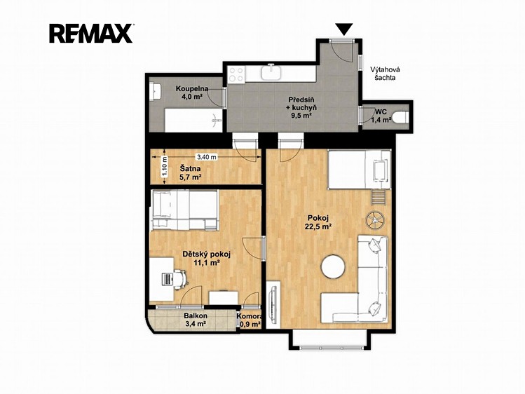 Wohnung 2+kk zum Kauf, 56 m² (22 von 32)