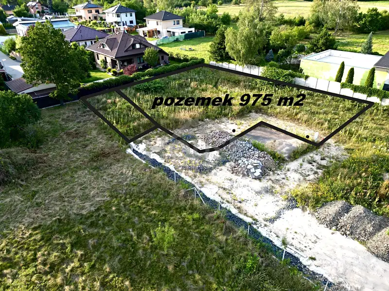 Prodej stavebního pozemku 975 m², Jirny – náhled fotky 3