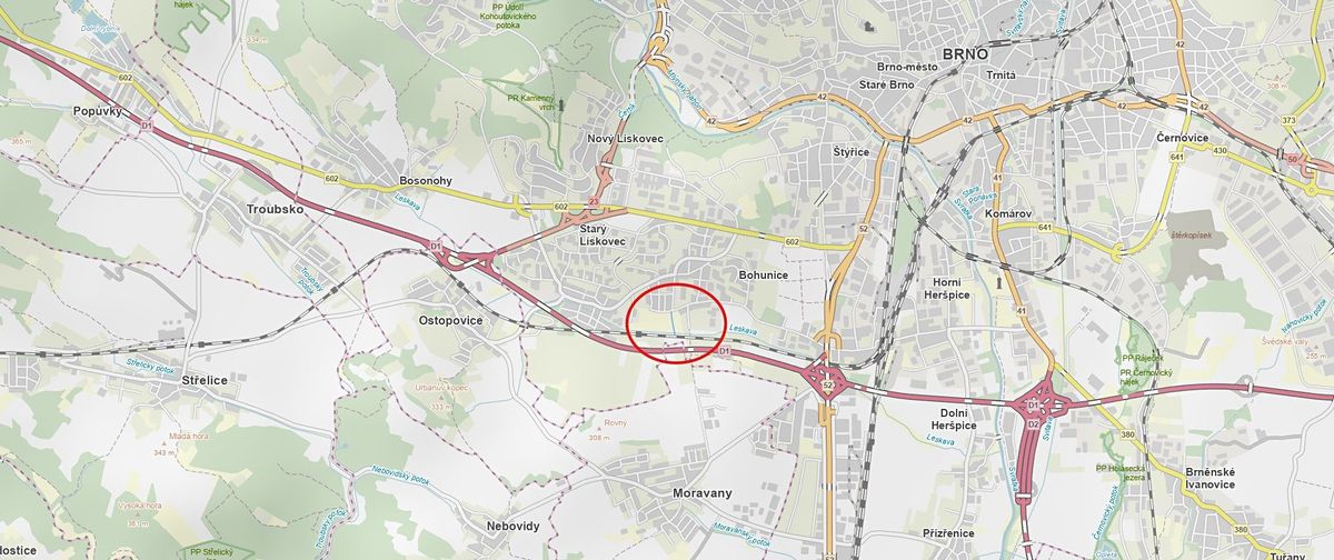 Prodej komerčního pozemku 1713 m², Brno – fotka 1 z 3