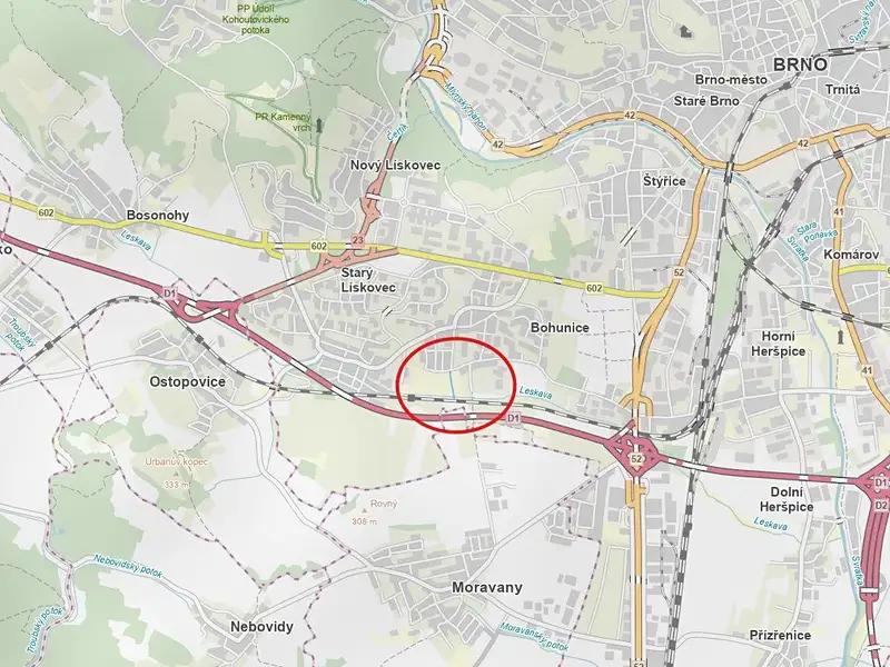 Prodej komerčního pozemku 1713 m², Brno – náhled fotky 1