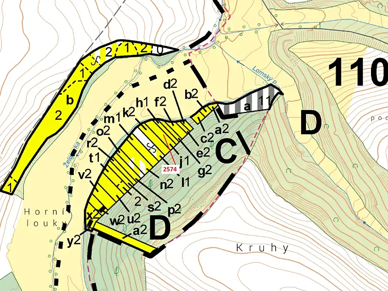Dražba lesa 782 m², Chotěbudice – náhled fotky 3