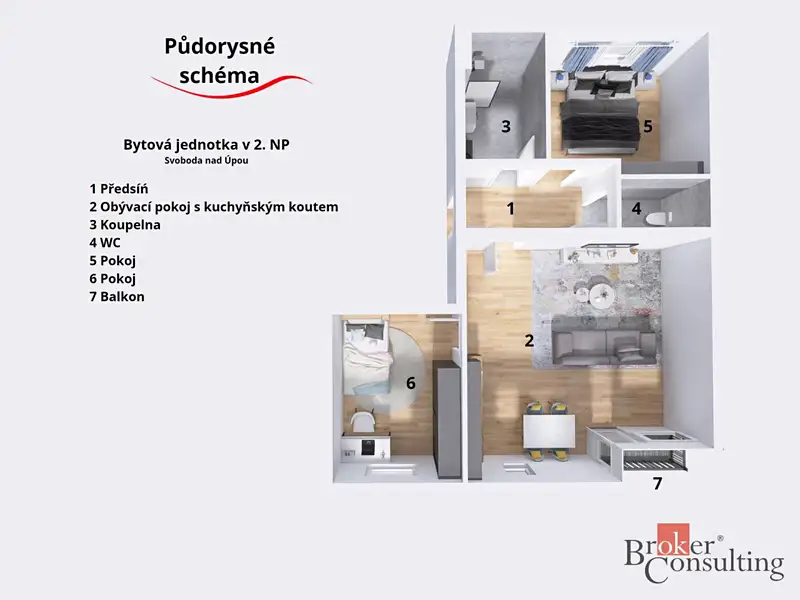 Prodej bytu 3+kk 79 m², Svoboda nad Úpou – náhled fotky 2