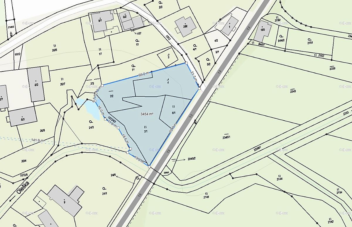 Prodej stavebního pozemku 3454 m² – fotografie 5