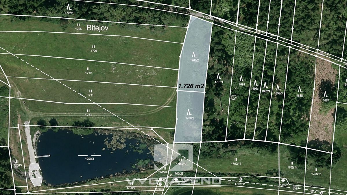 Prodej lesa 1726 m², Chrášťany – fotka 1 z 3
