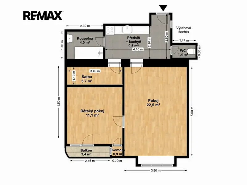 Prodej bytu 2+kk 56 m², Praha – náhled fotky 2