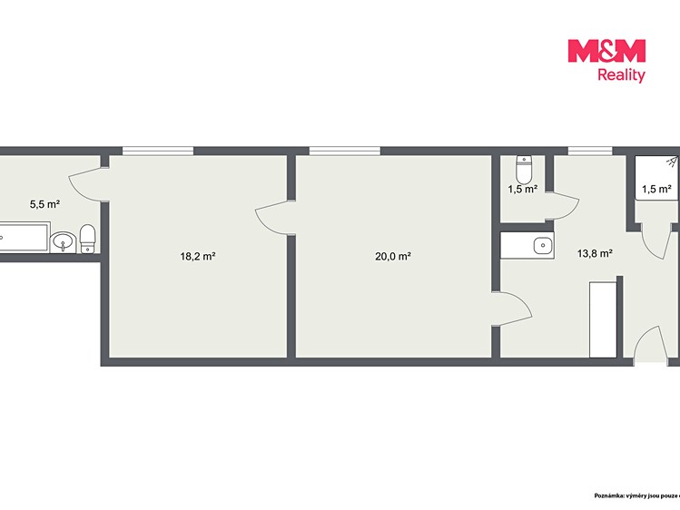 Квартира 2+1 на продаж, 60 м² (13 з 15)