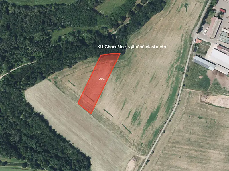 Prodej pole 17218 m², Chorušice – náhled fotky 2