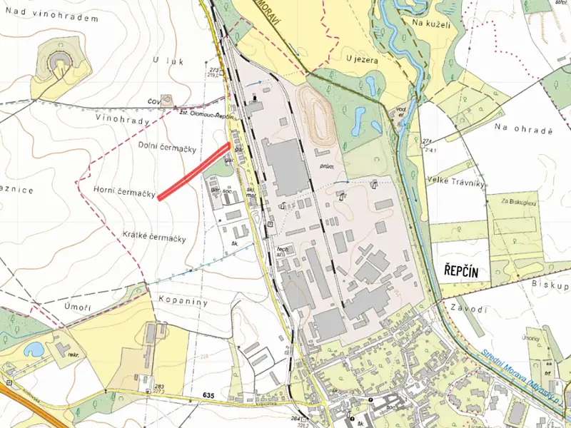 Prodej pole 4501 m², Olomouc – náhled fotky 2