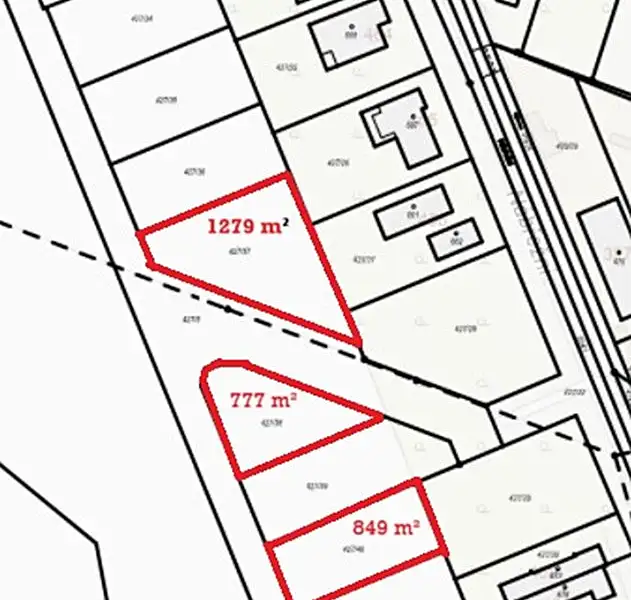 Prodej stavebního pozemku 849 m², Pardubice – náhled fotky 1