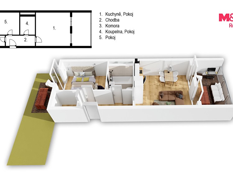 Квартира 2+kk на продаж, 97 м² (12 з 22)