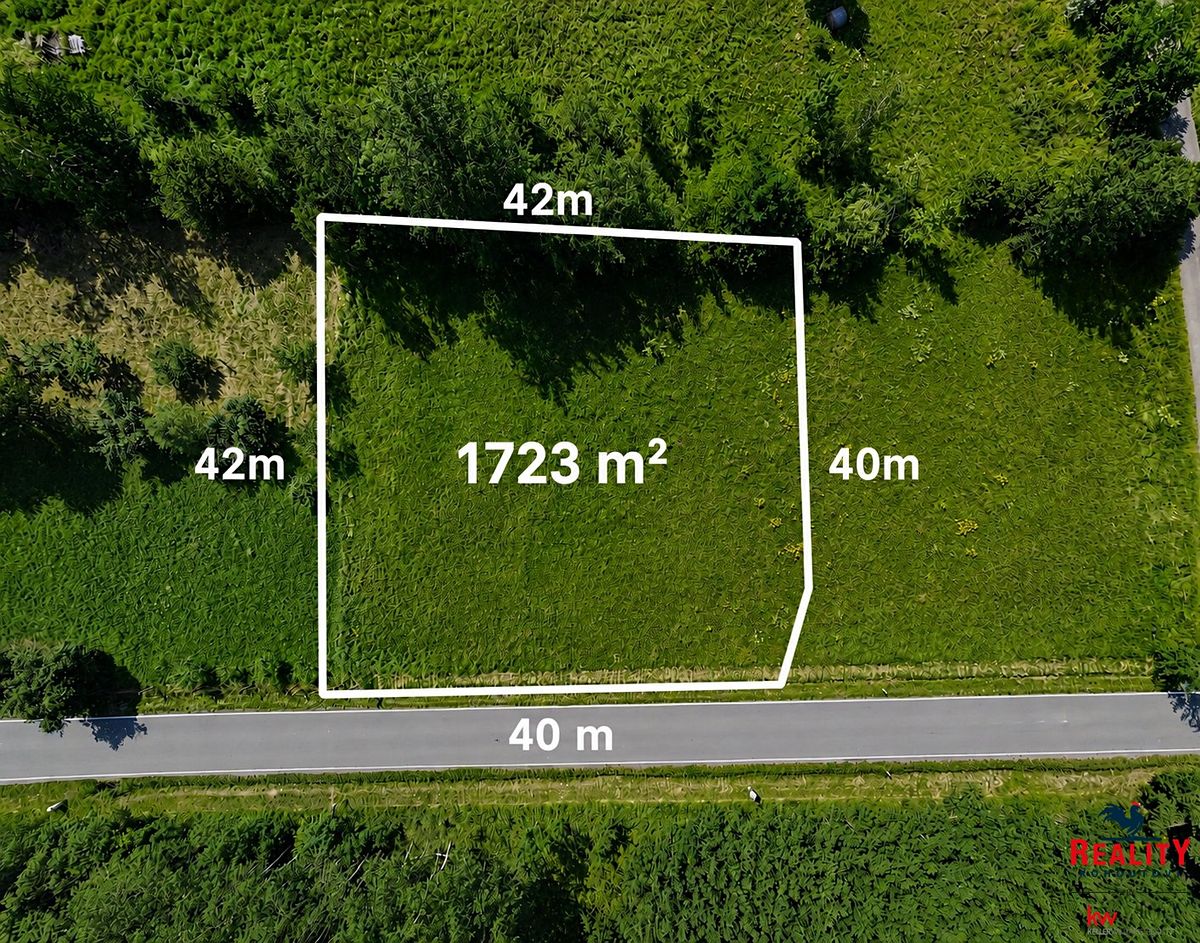 Prodej stavebního pozemku 1723 m², Komárov – fotka 1 z 3