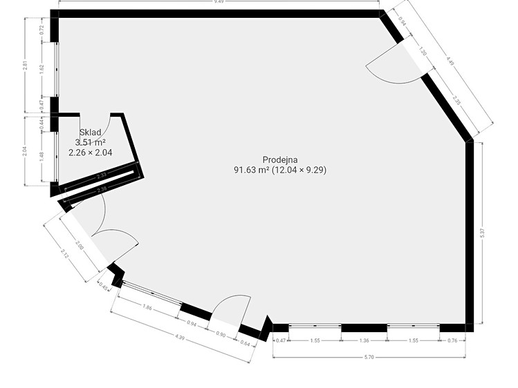 Pronájem komerčního prostoru, 95 m² (5 z 16)