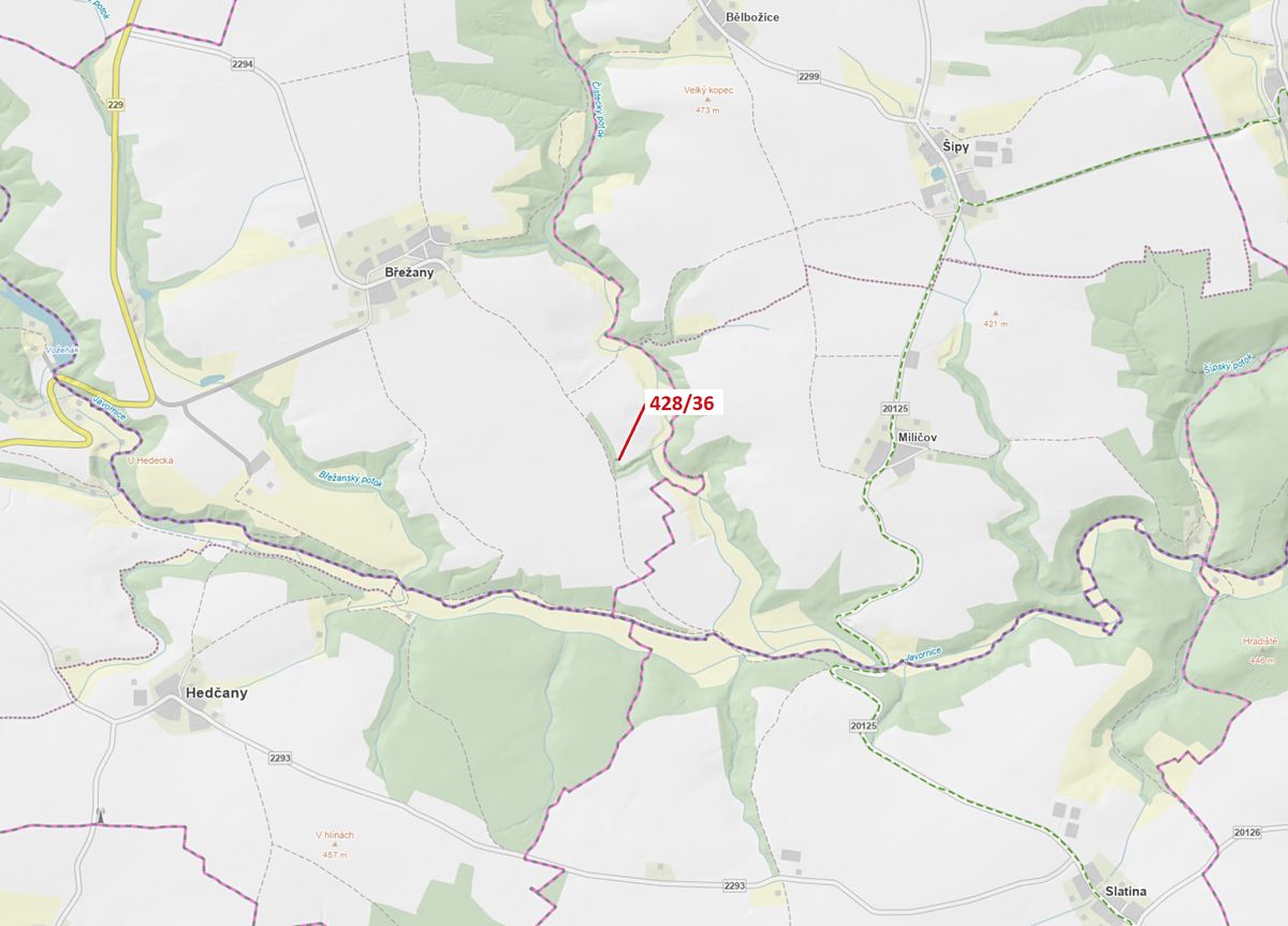 Dražba lesa 68 m², Břežany – fotka 1 z 3