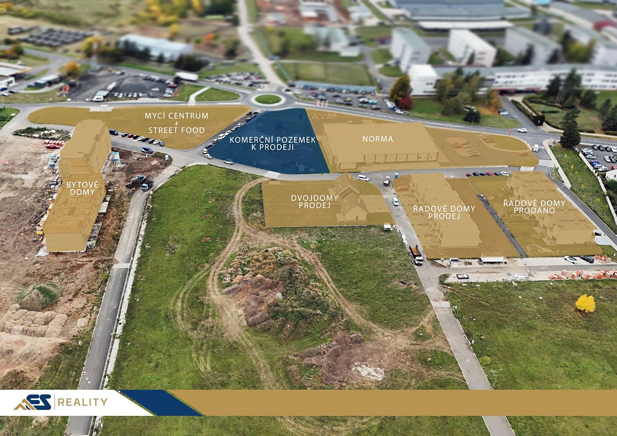 Prodej komerčního pozemku 3170 m², Žatec – fotka 1 z 3