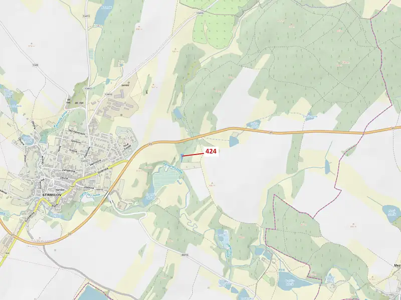 Dražba lesa 967 m², Strmilov – náhled fotky 1