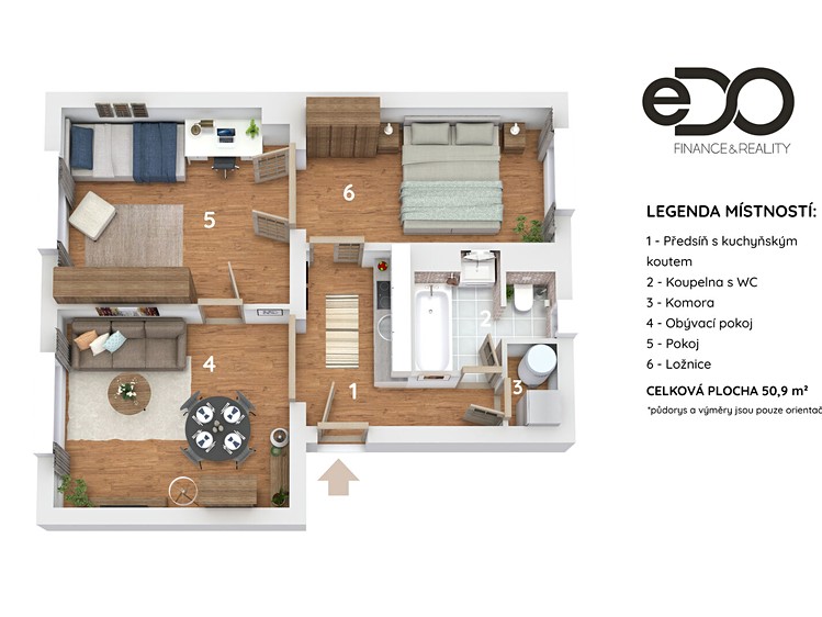 Wohnung 3+kk zum Kauf, 50 m² (11 von 23)