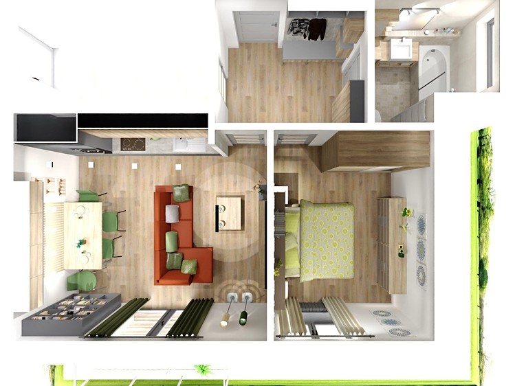 Квартира 2+kk на продаж, 46 м² (6 з 11)