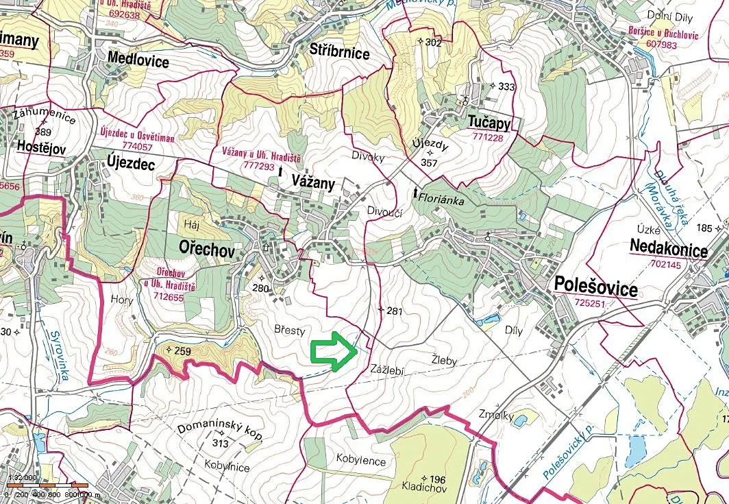 Prodej pole 1731 m²