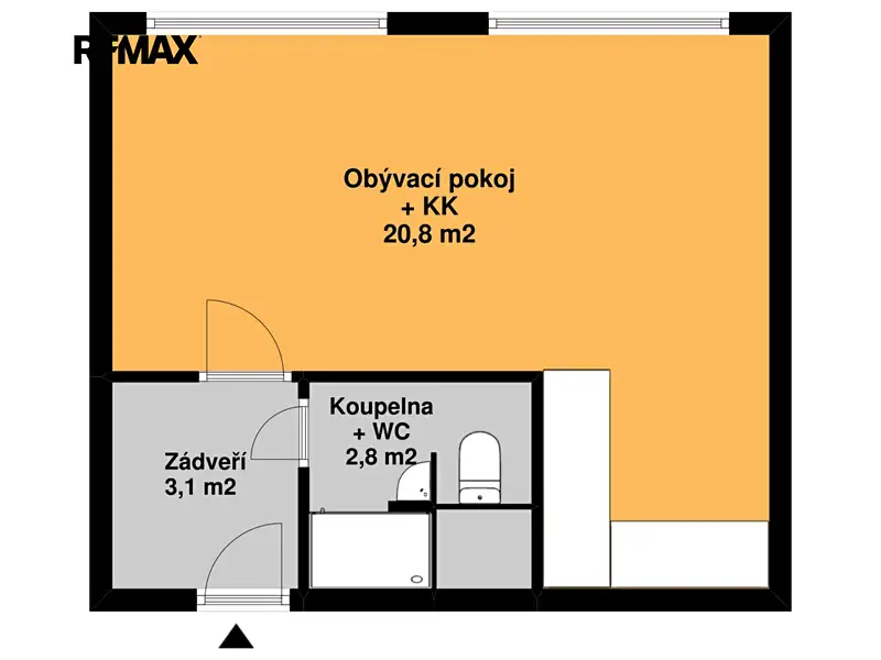 Pronájem bytu 1+kk 27 m², Praha – náhled fotky 2