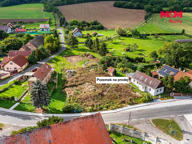 Prodej stavebního pozemku 608 m², Velemín – náhled fotky 2