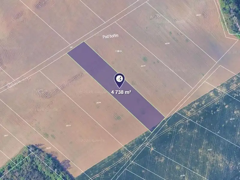 Prodej pole 4738 m², Čebín – náhled fotky 1