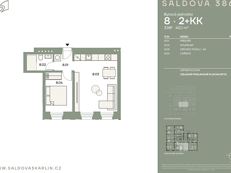 Квартира 2+kk на продаж, 40 м² (10 з 10)
