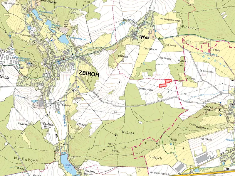 Prodej pole 18234 m², Zbiroh – náhled fotky 2