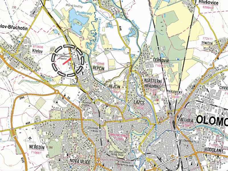 Prodej pole 4501 m², Olomouc – náhled fotky 3