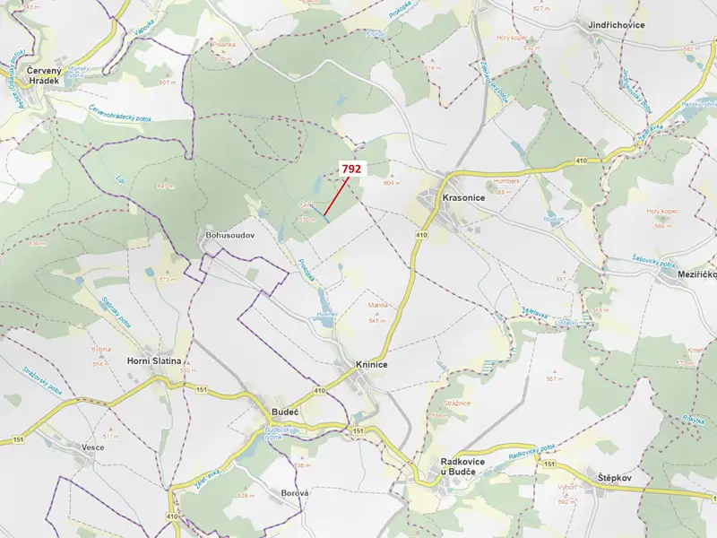 Dražba lesa 5706 m², Knínice – náhled fotky 1