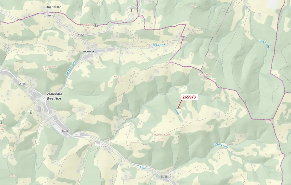 Dražba pozemku 1928 m²