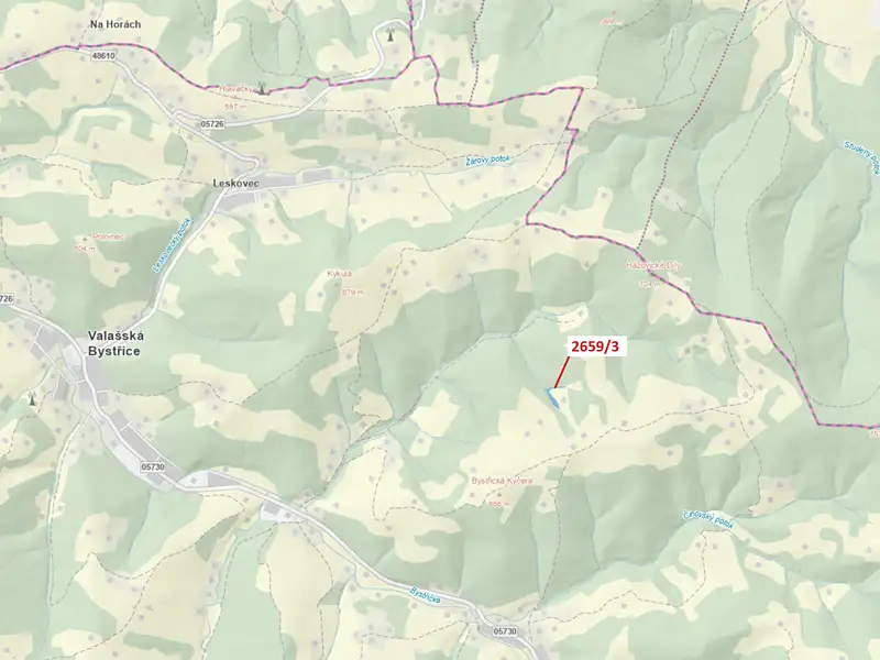 Dražba pozemku 1928 m², Valašská Bystřice – náhled fotky 1
