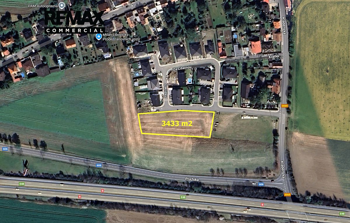 Prodej komerčního pozemku 3433 m², Pletený Újezd – fotka 1 z 3
