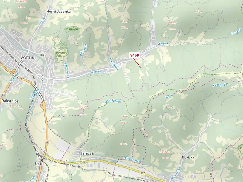 Dražba louky 1957 m², Vsetín – náhled fotky 1