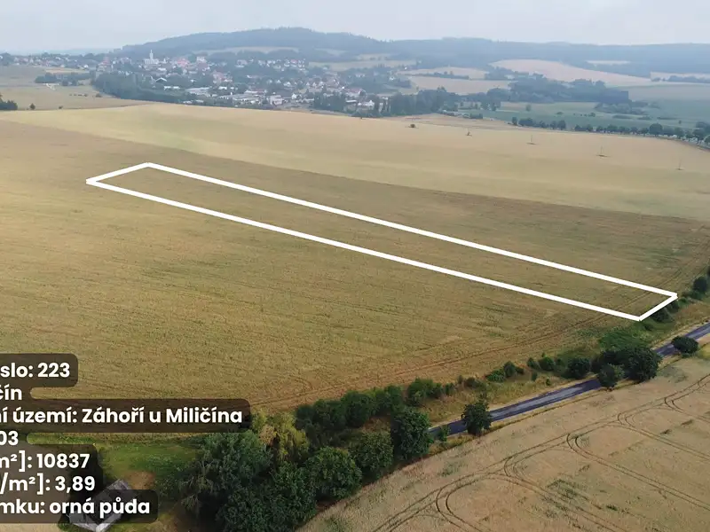 Prodej pole 10972 m², Miličín – náhled fotky 1