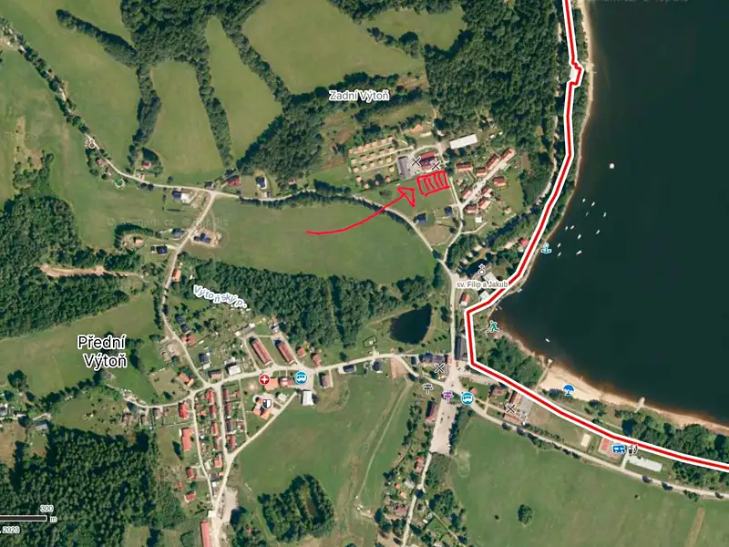 Prodej stavebního pozemku 1247 m², Přední Výtoň – náhled fotky 1