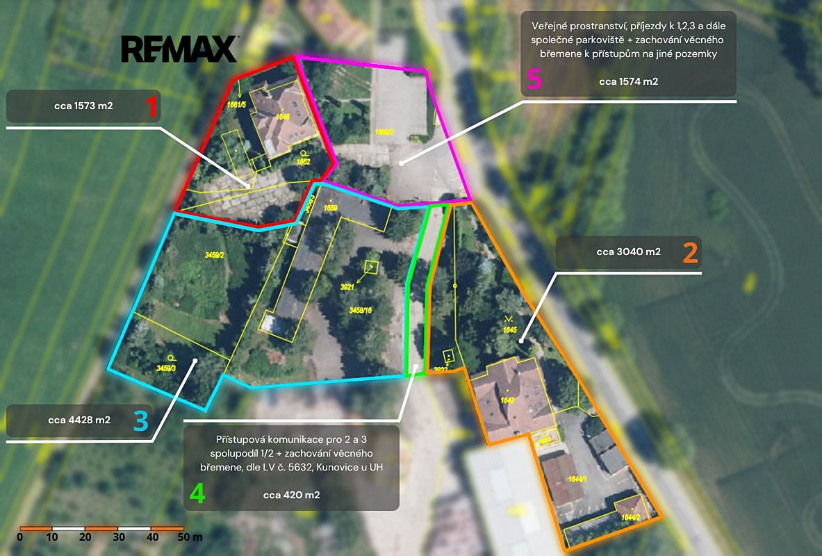 Prodej komerčního pozemku 4428 m², Kunovice – fotka 1 z 3
