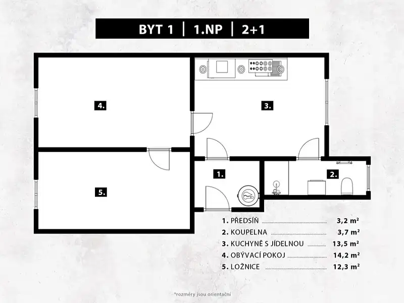 Pronájem bytu 2+kk 47 m², Letohrad – náhled fotky 3