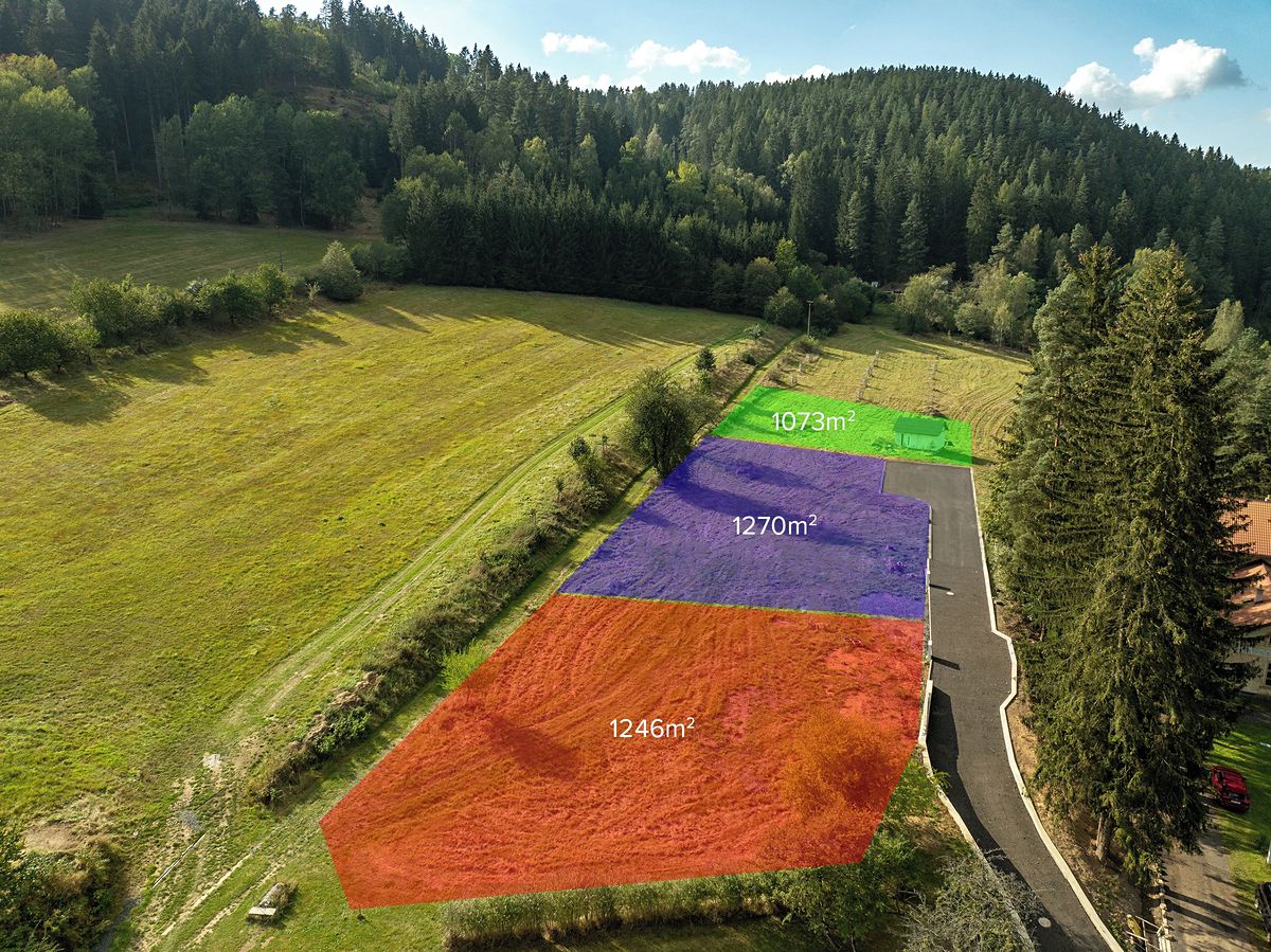Prodej stavebního pozemku 1236 m², Teplička – fotka 1 z 3