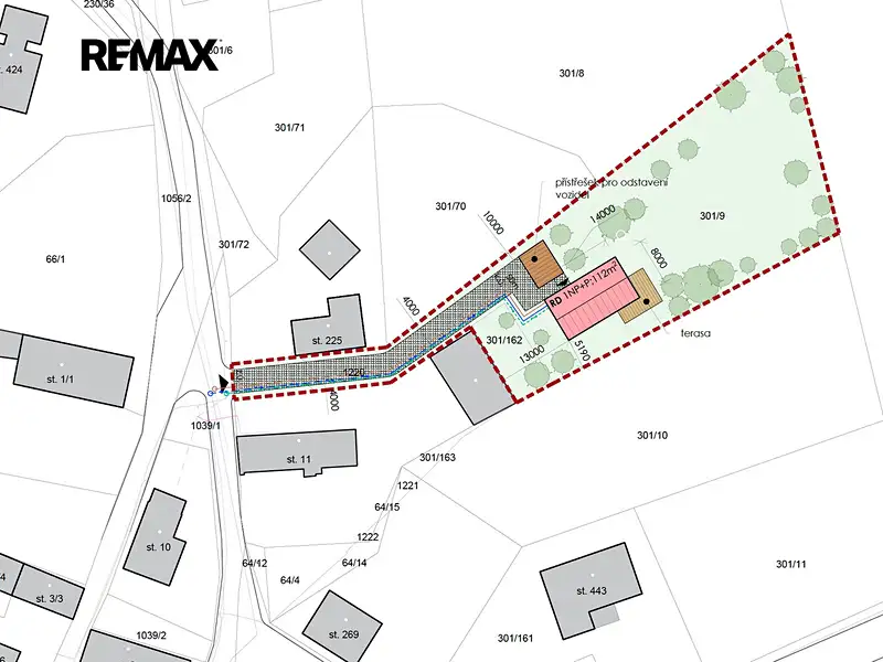 Prodej stavebního pozemku 1911 m², Dětenice – náhled fotky 3