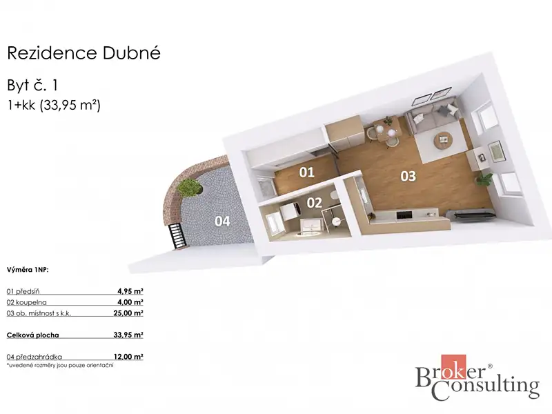 Prodej bytu 1+kk 34 m², Dubné – náhled fotky 3