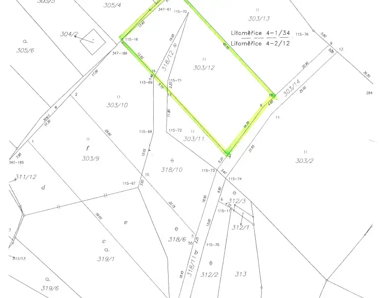 Prodej zahrady 976 m², Ústí nad Labem – náhled fotky 2