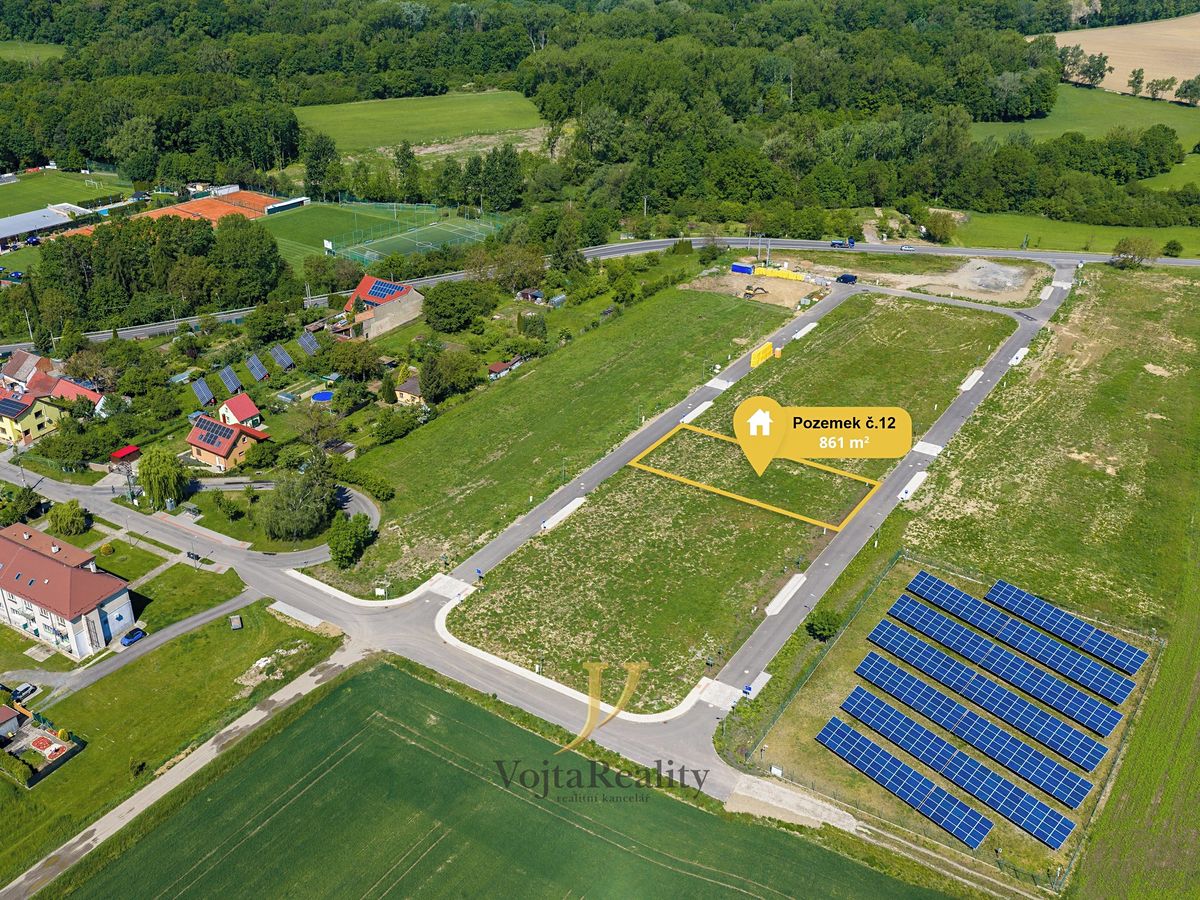 Prodej stavebního pozemku 861 m², Přerov – fotka 1 z 3